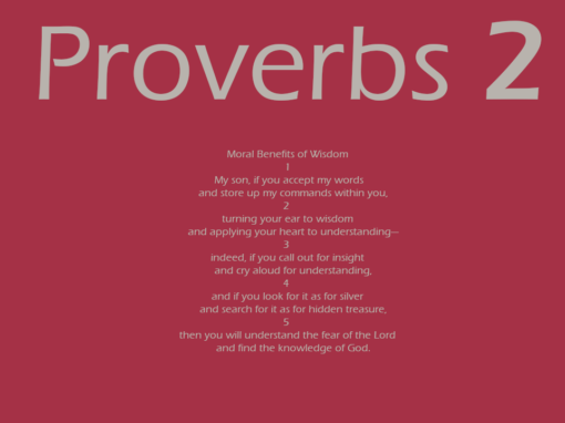 Proverbs 2 – NIV Proverbs 2 – NIV