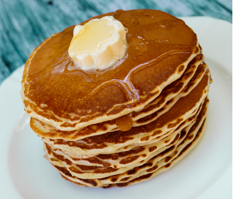 Pancakes with Butter and honey