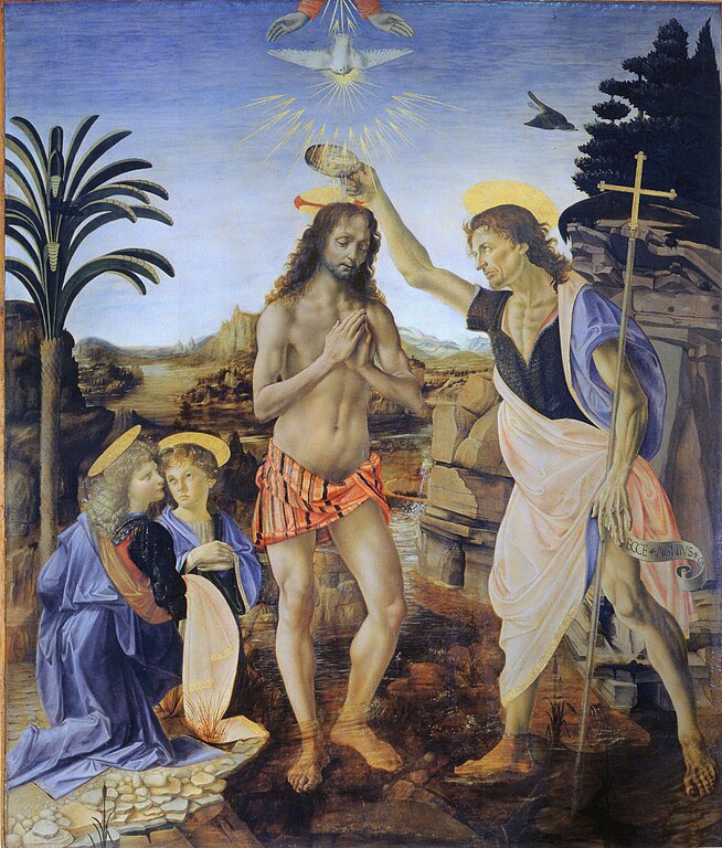 Jesus' baptism by John the Baptist